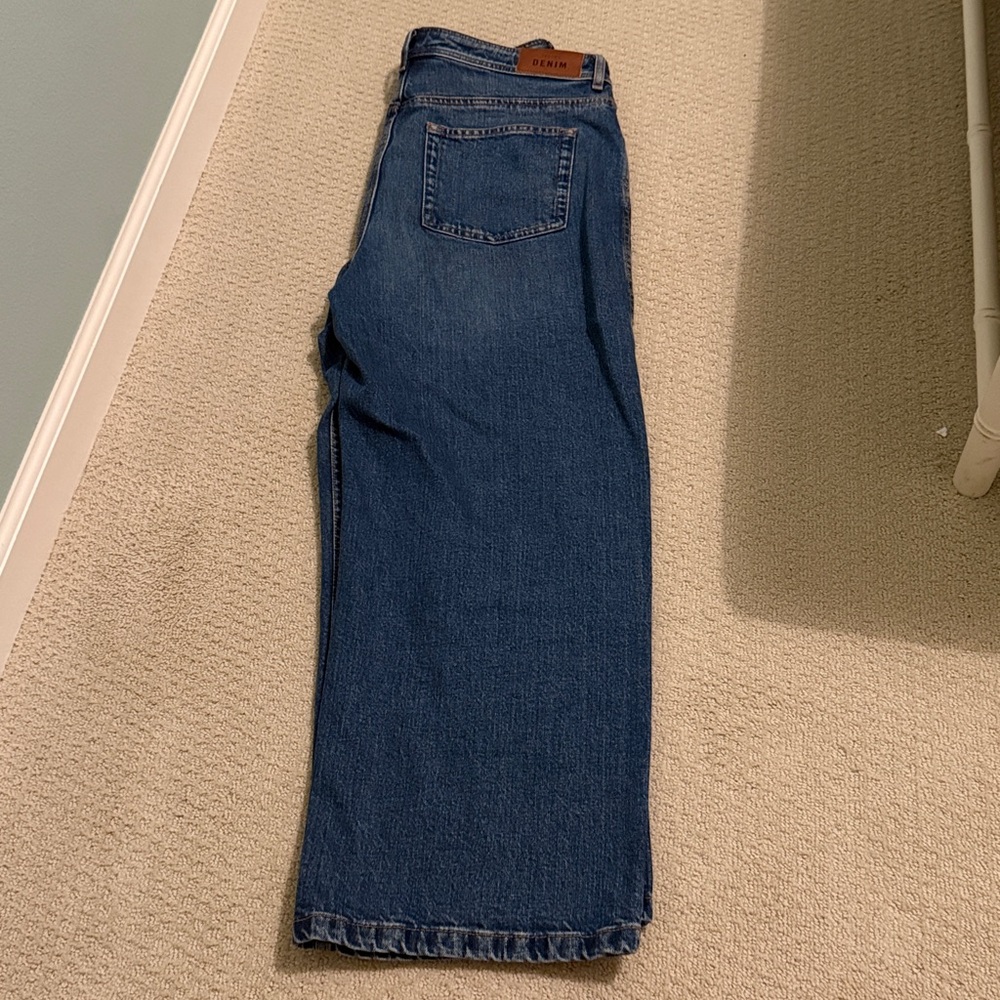 Sezane Le Crop Denim Blue - Size 10 - Picture 10 of 15